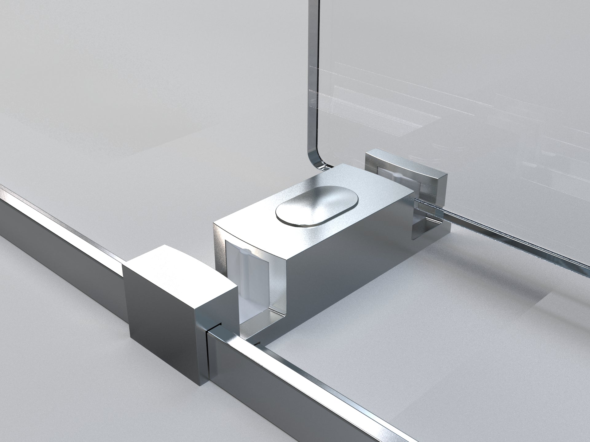 Double Sliding Frameless Soft-Close Shower Door,44-48"W x 76"H  Premium 3/8 Inch (10mm) Thick Tampered Glass and Easy-cleaning Coating in Chrome 23D02-48C