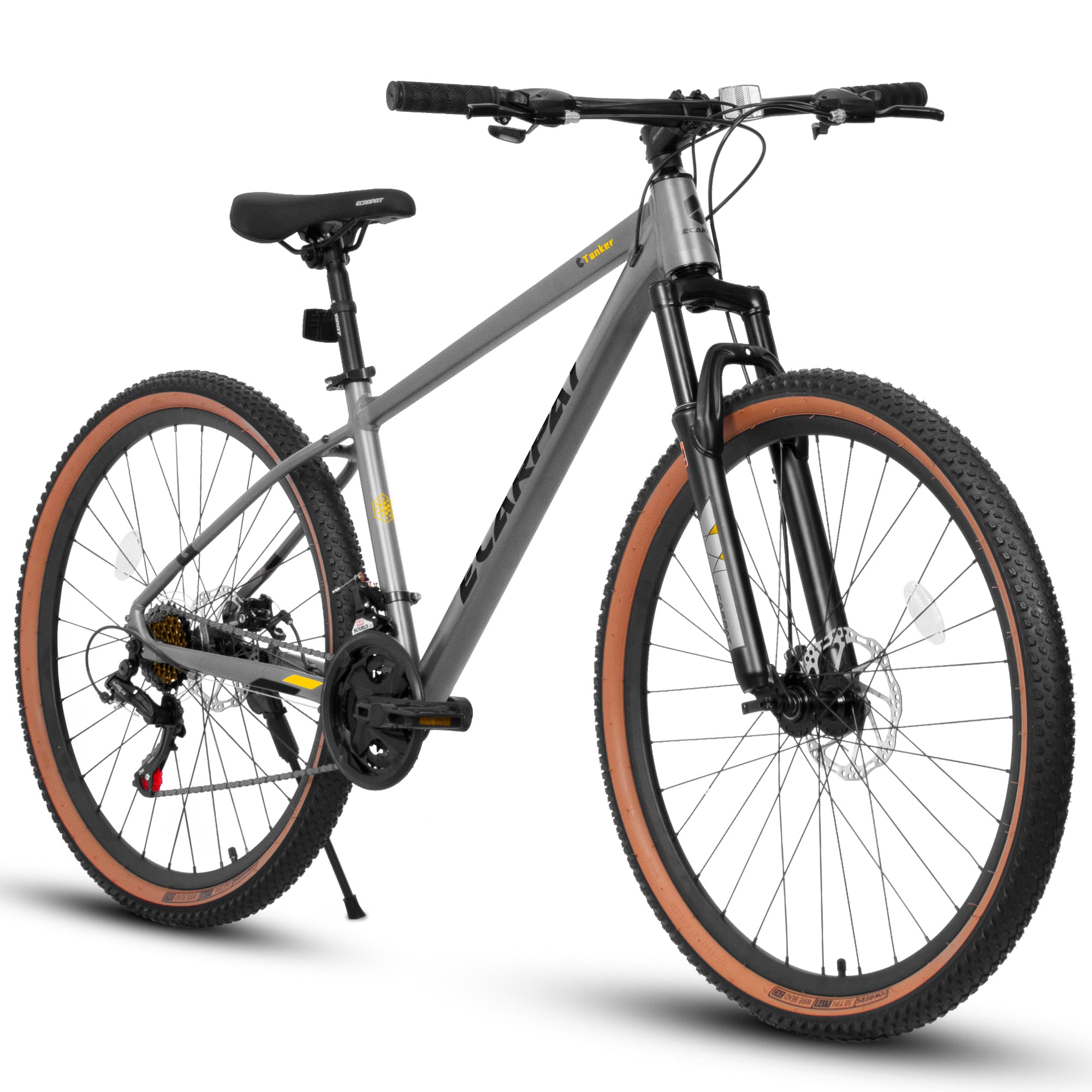 A27312 Mountain Bike 27.5 Inch Wheels, Aluminium Frame 21-Speed Mens Womens Trail Commuter City Mountain Bike, Aluminium Frame Disc Brakes Thumb Shifter Front Fork Bicycles