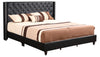 Elegant Transitional King Bed In Black