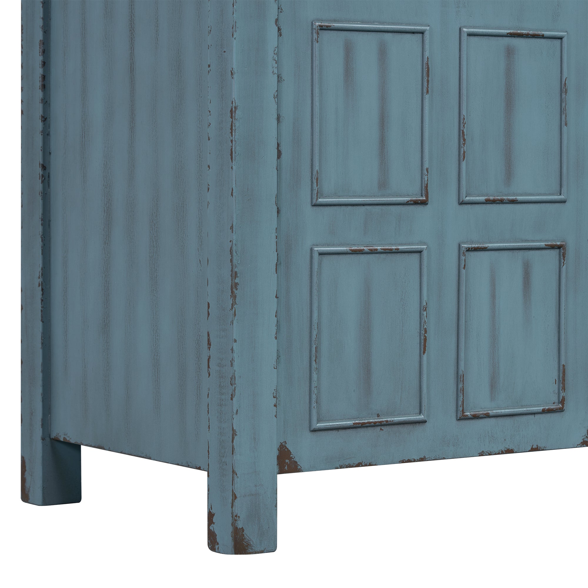 [Cabinet Only] 36" Bathroom Vanity-vintage distressed blue