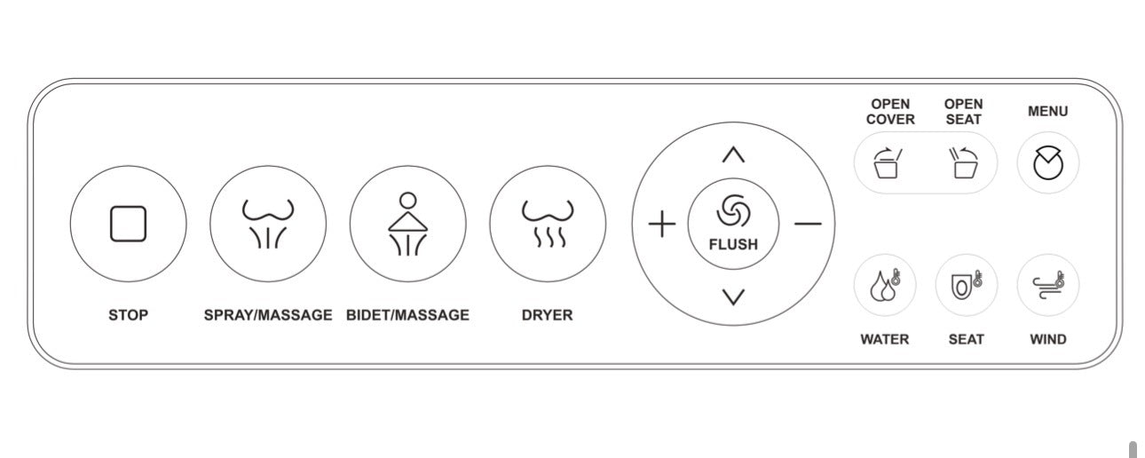 Smart Toilet with Built-in Heated Seat, Tankless Toilet with Auto Flushing, Adjustable Seat Temp, Flush Remote Control LED Digital Display, Elongated