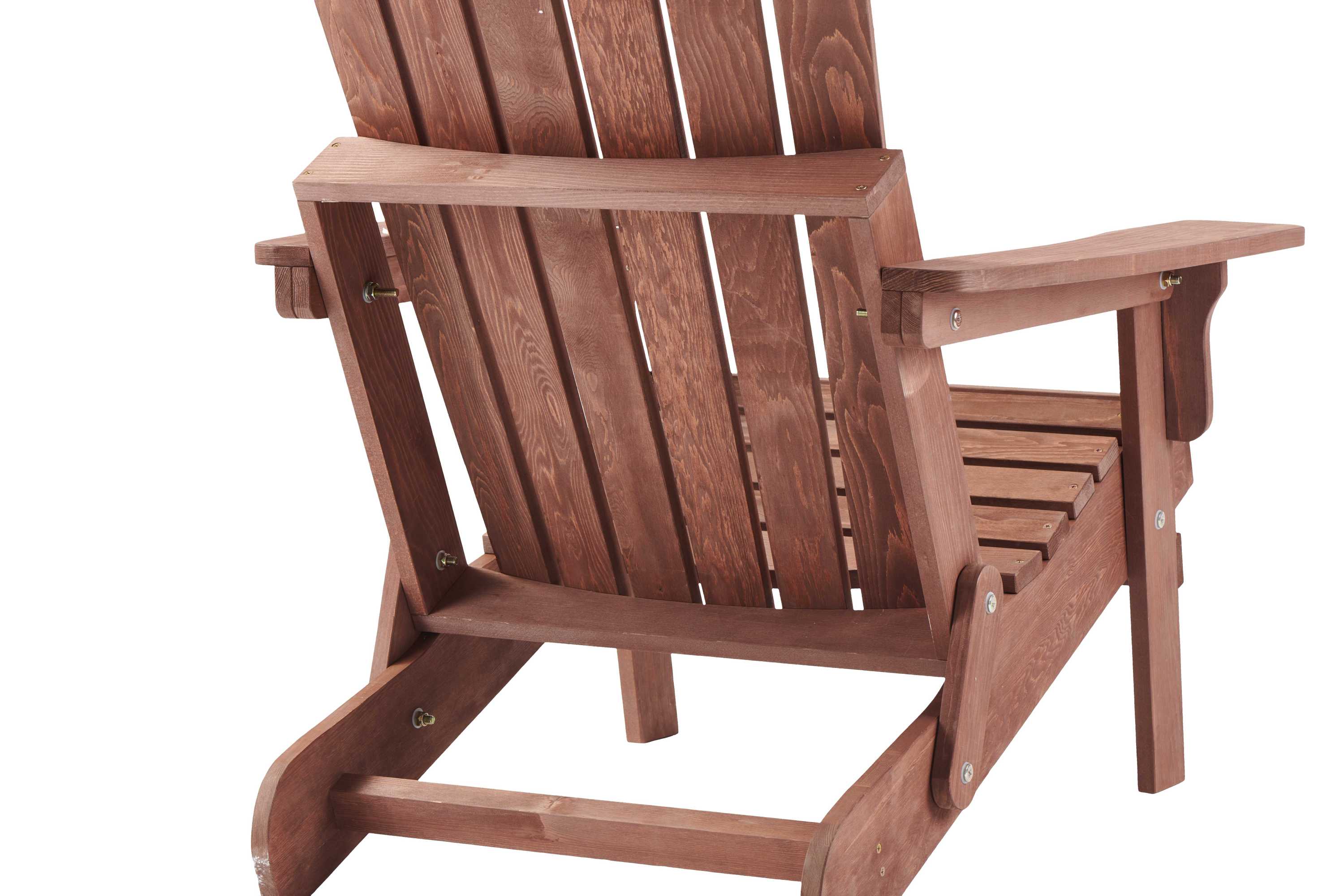 Oversize Wooden Outdoor Folding Adirondack Chair with Pre-Assembled BackRest & SeatBoard, Wood Patio Chair for Garden Backyard Porch Pool Deck Firepit