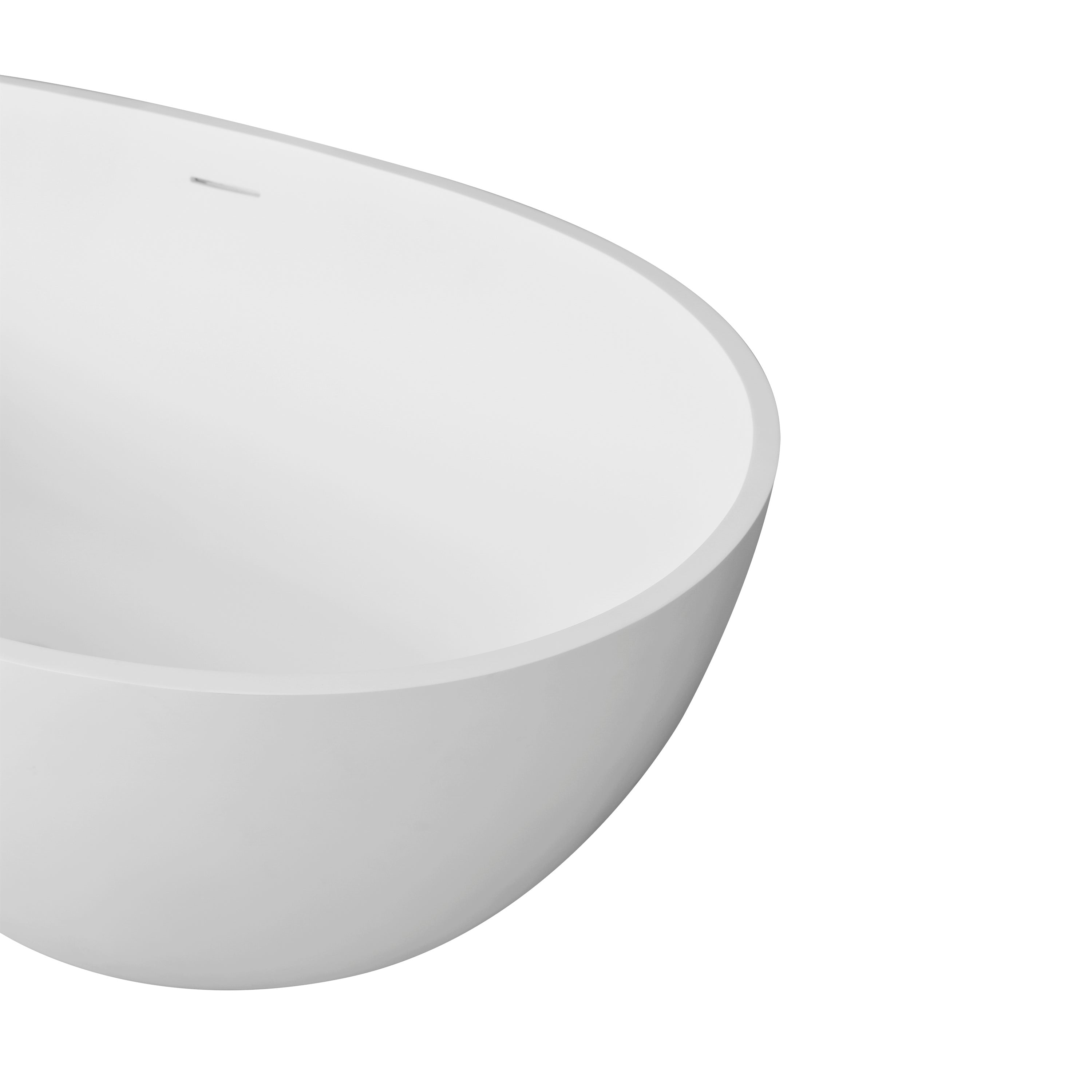 66.9"  freestanding solid surface soaking bathtub for bathroom