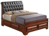 Elegant Oak King Storage Bed For Modern Homes