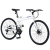 21 Speed  Folding Hybrid bike Disc Brake 700C Road Bike For men women's City Bicycle