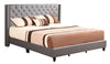 Chic Transitional King Upholstered Bed