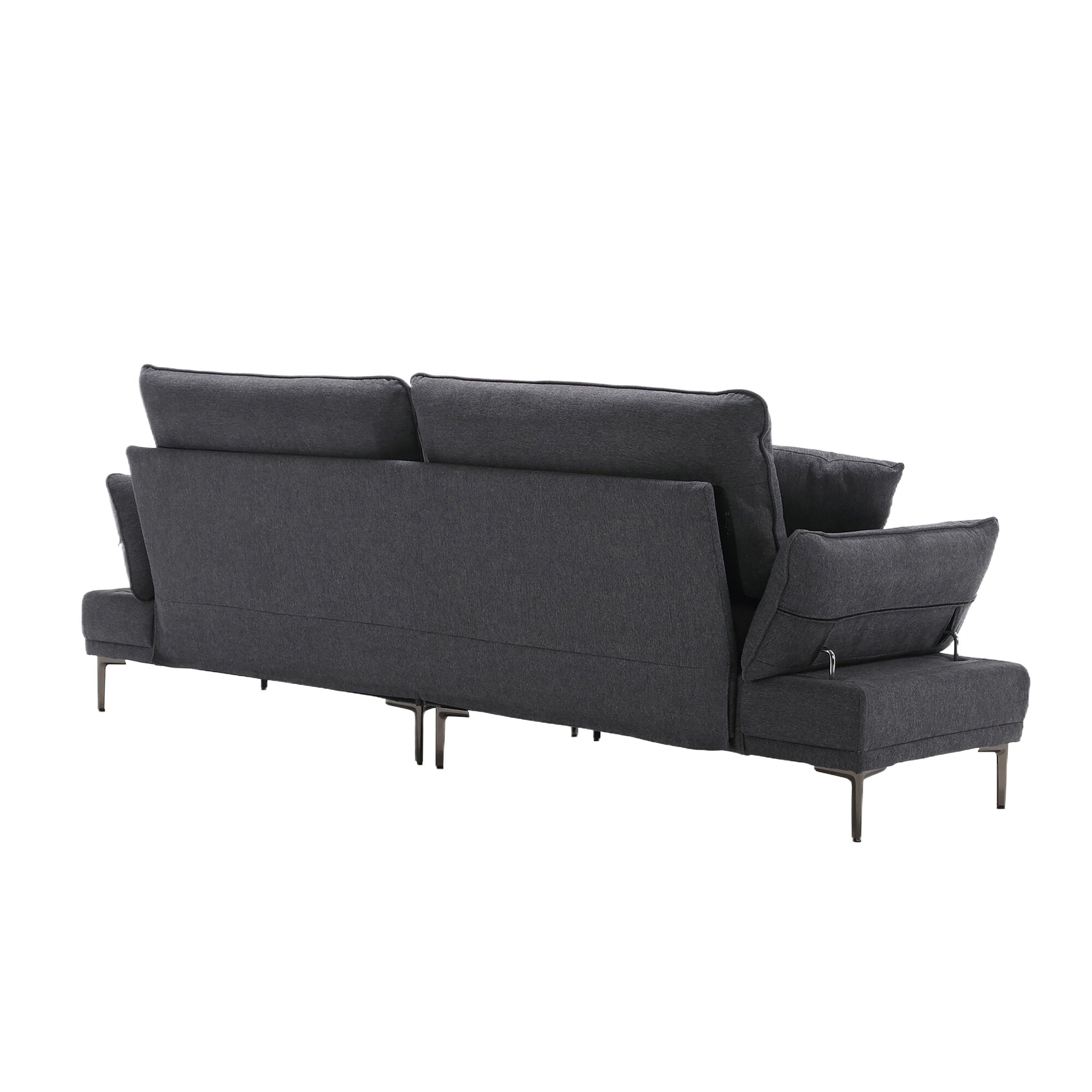 UNITED Linen Sofa , Accent sofa loveseat sofa with metal feet