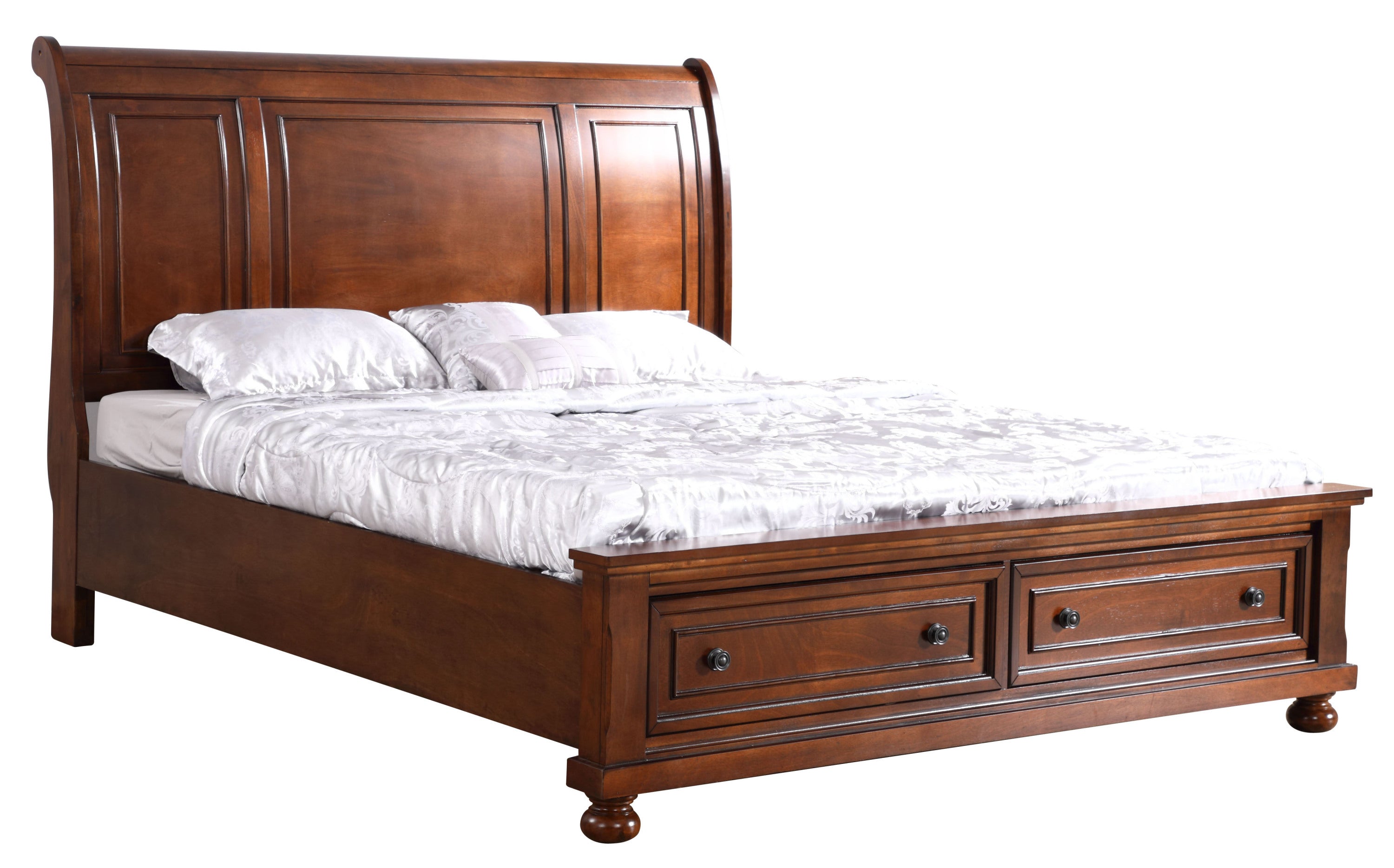 Traditional Cherry King Bed With Timeless Appeal