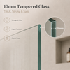 30-32 x 72 in Frameless Fixed Shower Panel - 30 x 72 in / Brushed Chrome view 2