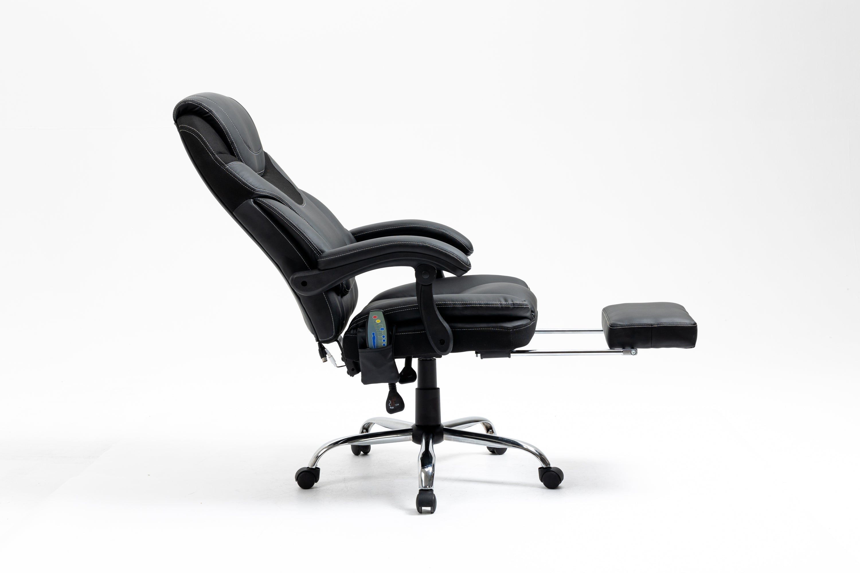 Massage Reclining Office Chair with Footrest, High Back Computer Chair Home Desk Ergonomic Executive Office Chair with Armrests, Adjustable Height.