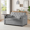 GREY VELVET SOFA BED