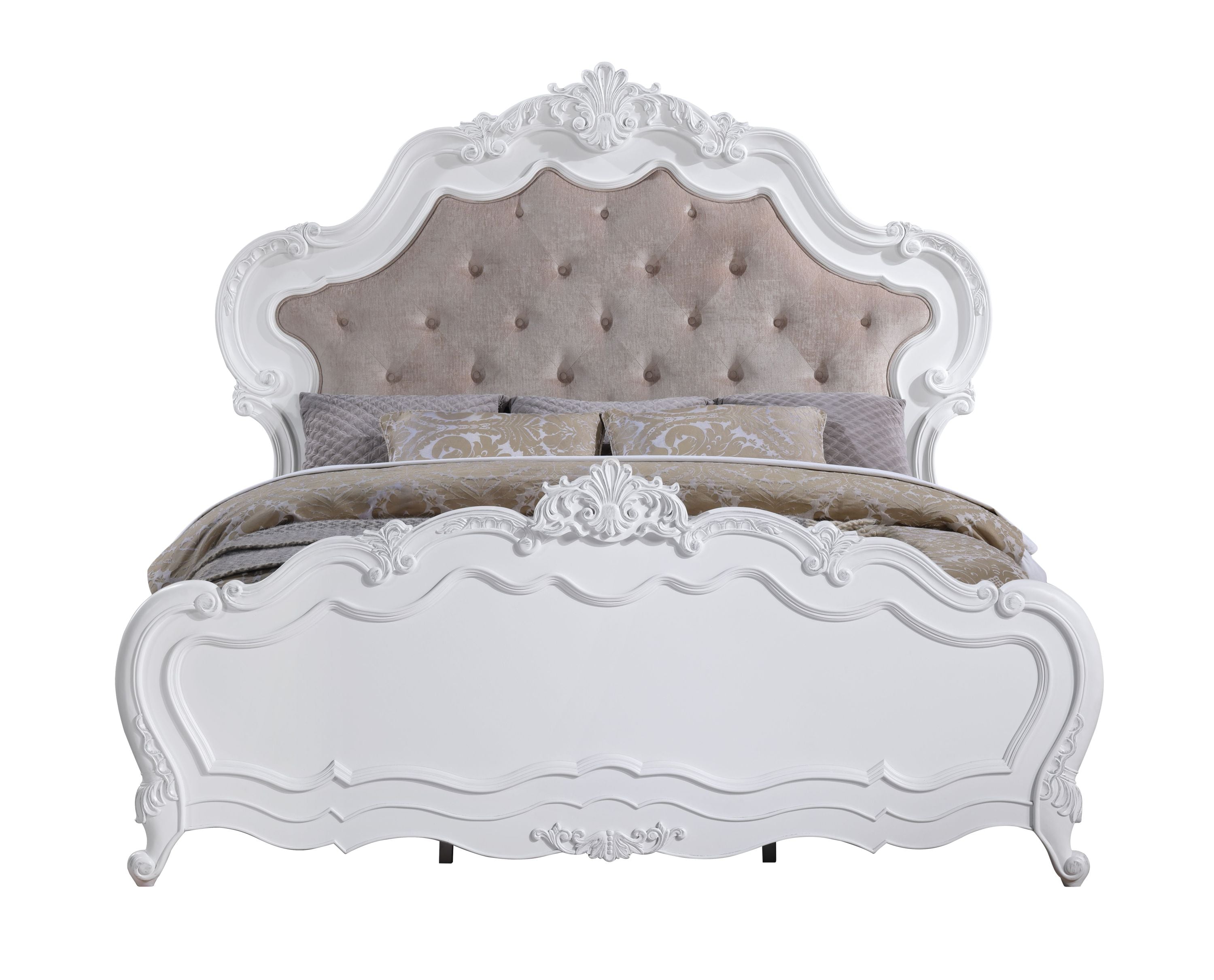 ACME Latisha Eastern King Bed, White Finish BD02253EK