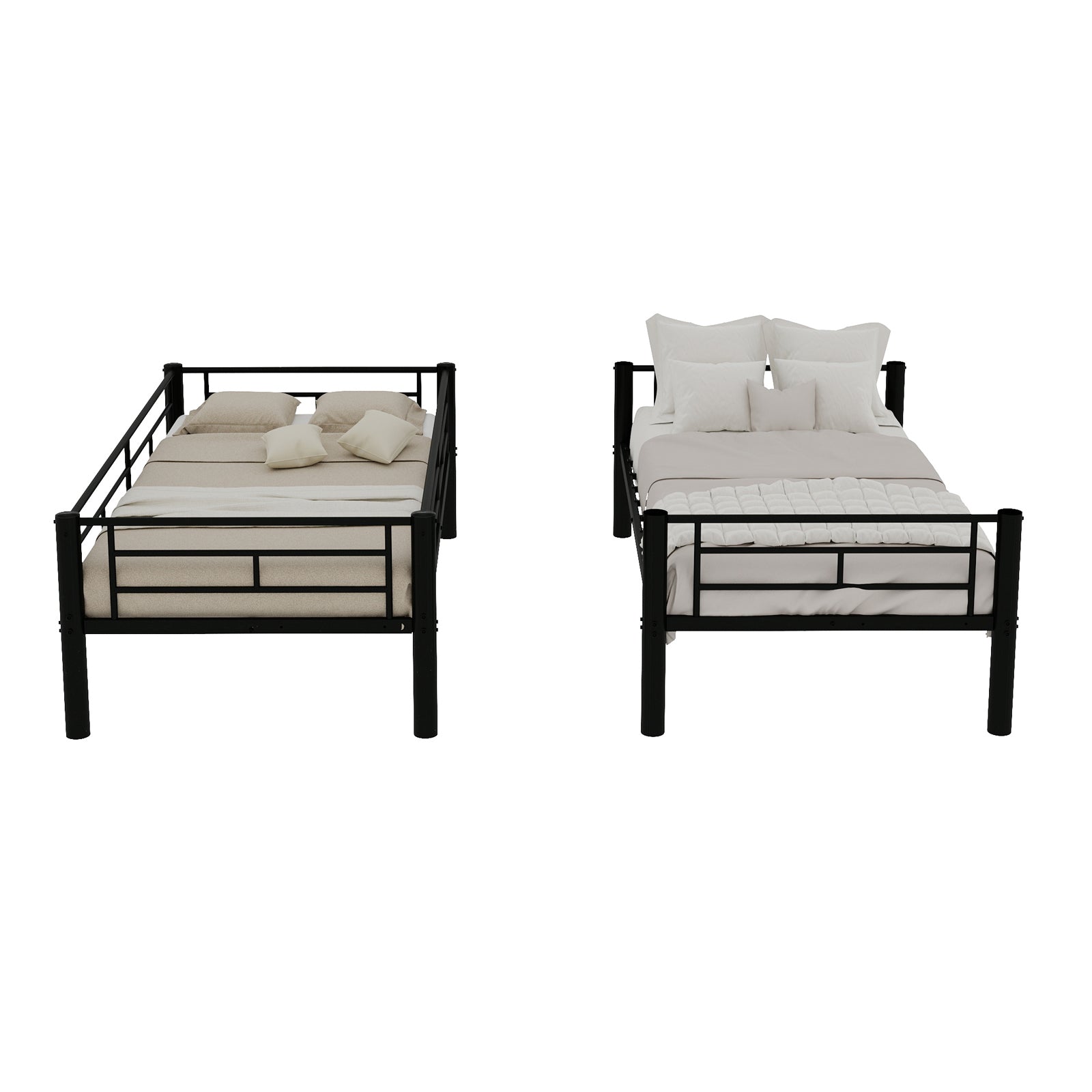 Twin Over Twin Convertible Metal Bunk Bed — supplier product image 19