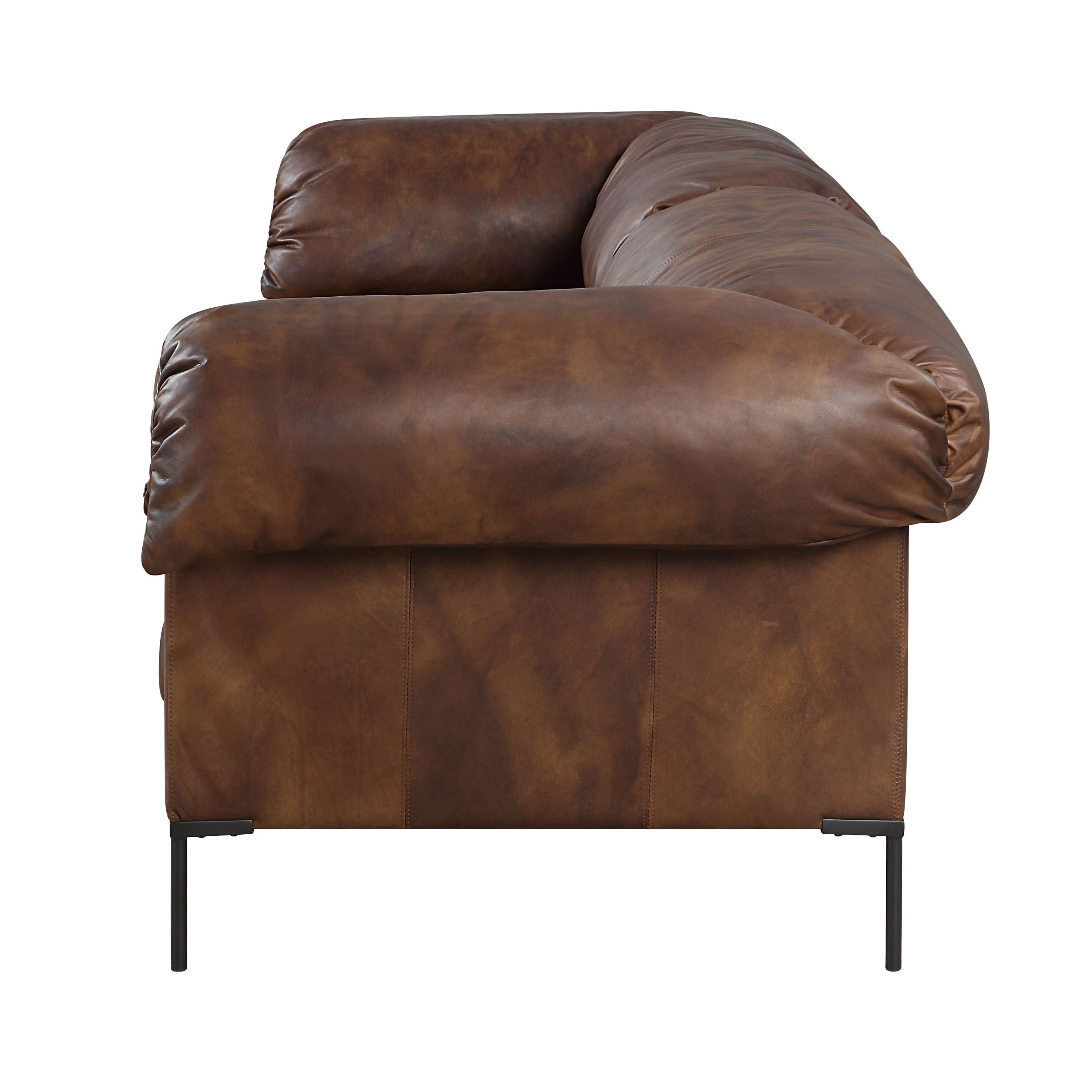 Jaron Macho Top Grain Leather Sofa