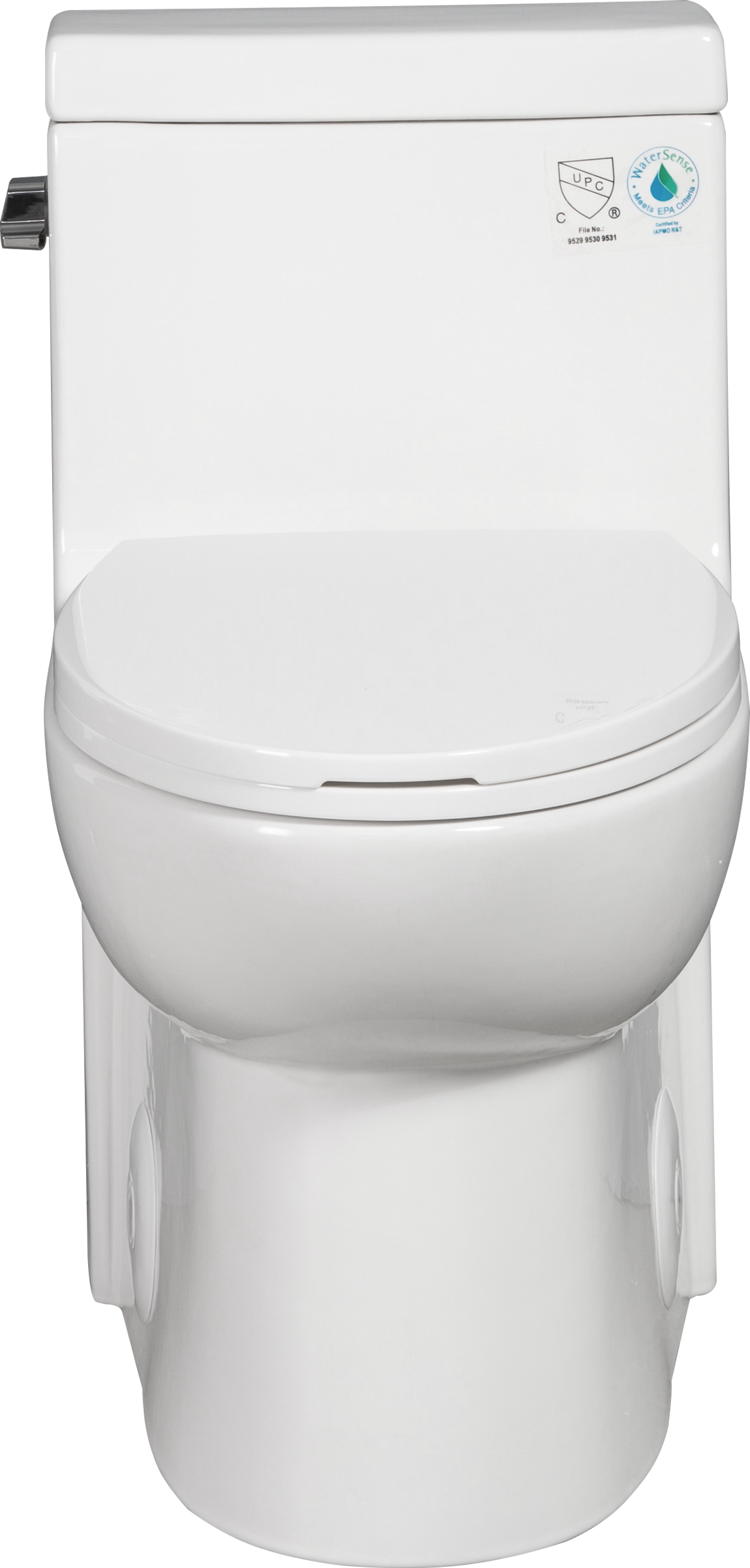 1.28 GPF Single-flush One Piece Toilet, Water-Saving Elongated Comfort Height Floor Mounted, Soft Closing Seat, 1000 Gram Map Flushing Score Toilet, Gloss White 23T03-GW