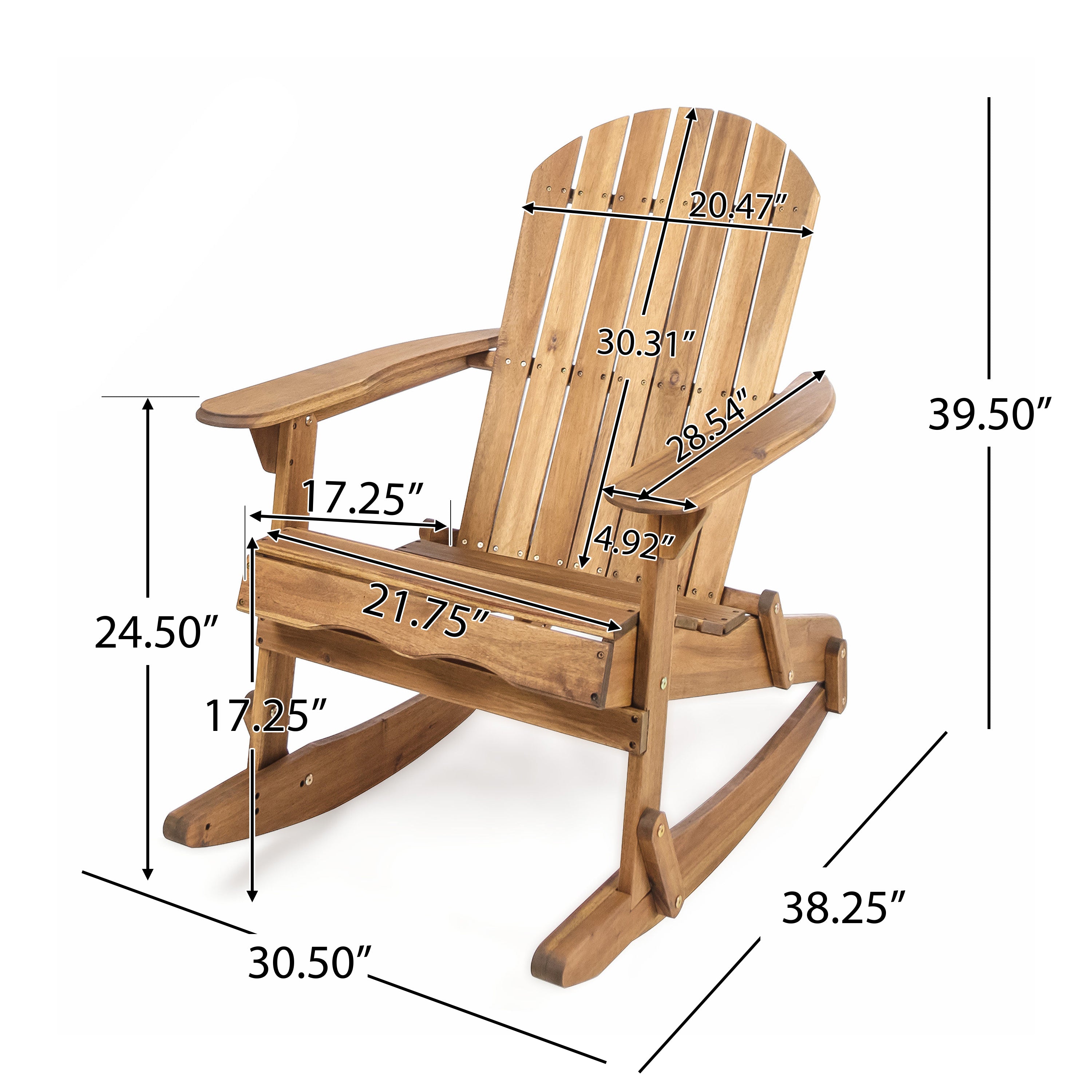 MALIBU ADIRONDACK ROCKING CHAIR