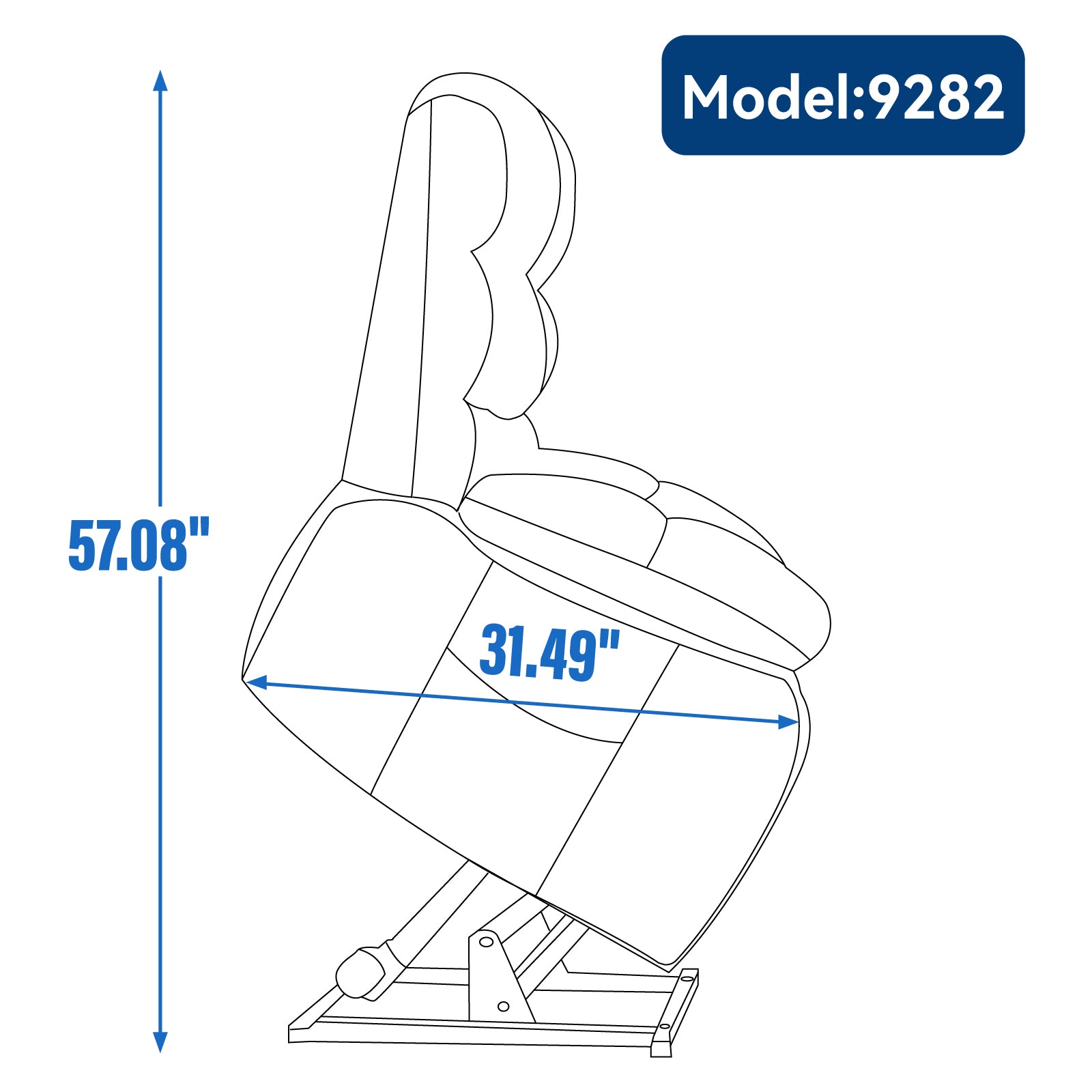 Lift Recliner Chair Heat Massage Dual Motor Infinite Position Up to 350 LBS Large Electric Power Lift Recliners with Power-Remote, Medium-firm and Heavy duty, Grey