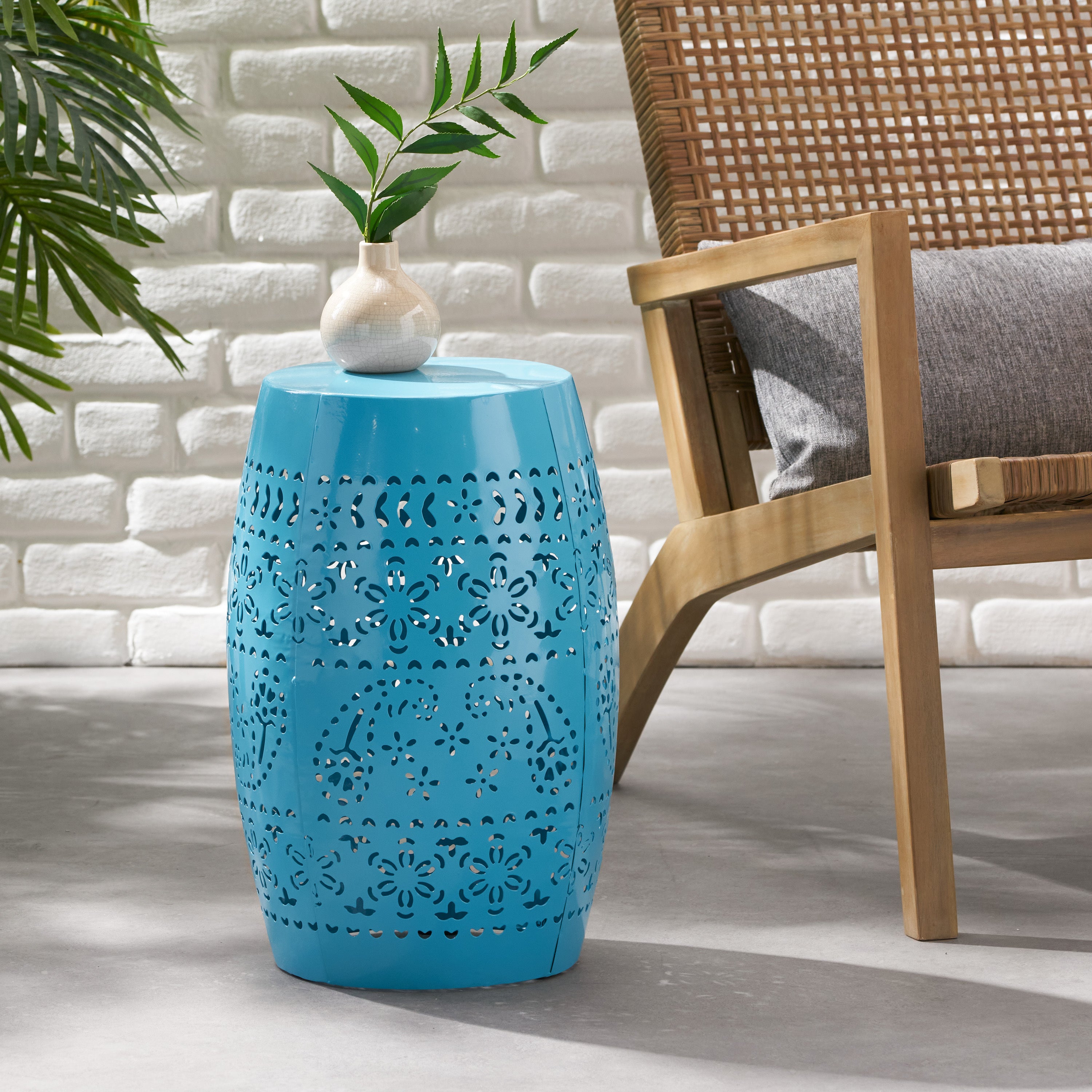 RUBY 12" SIDE TABLE - BLUE