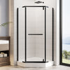 36 x 36 x 72 in Neo-Angle Shower Door - 36 x 36 x 72 in / Clear Glass / Black view 1