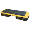 Adjustable Aerobic Step Workout Step with 4 Risers Fitness & Exercise Platform Trainer Yellow