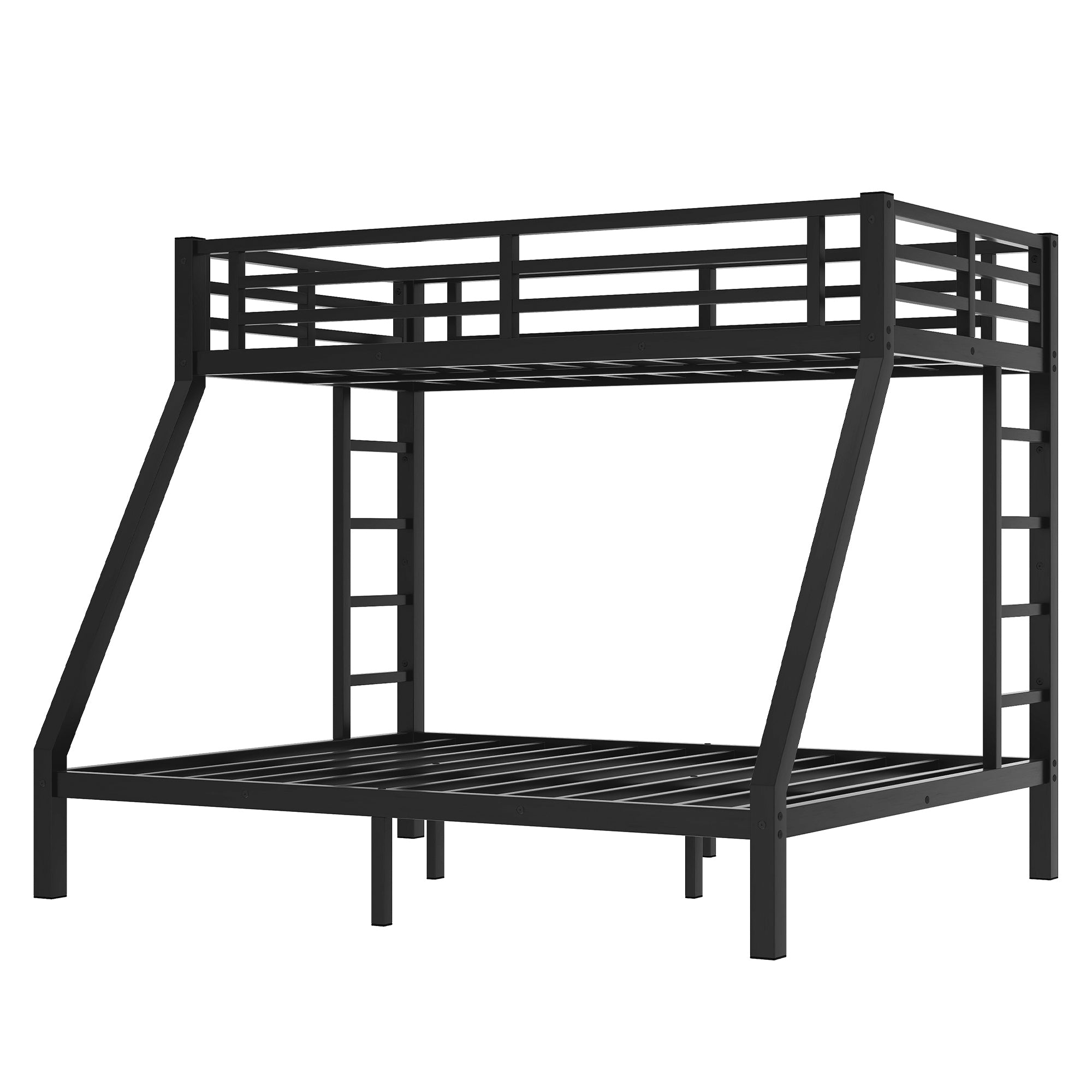 Metal Twin XL over Queen Bunk Bed for Teens and Adults,Space-Saving/Noise Reduced/No Box Spring Needed, Old SKU W1307S00019