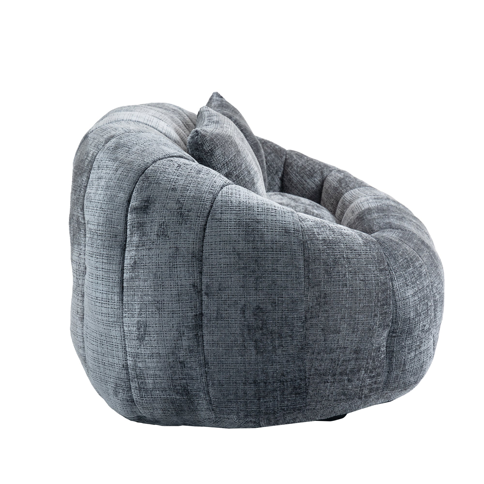 COOLMORE Bean Bag sofa Lazy Sofa Durable Comfort Lounger High Back Bean Bag Chair Couch for Adults and Kids, Indoor & Outdoor, Accent Floor Soft Lounge Chair  (Gray chenille)