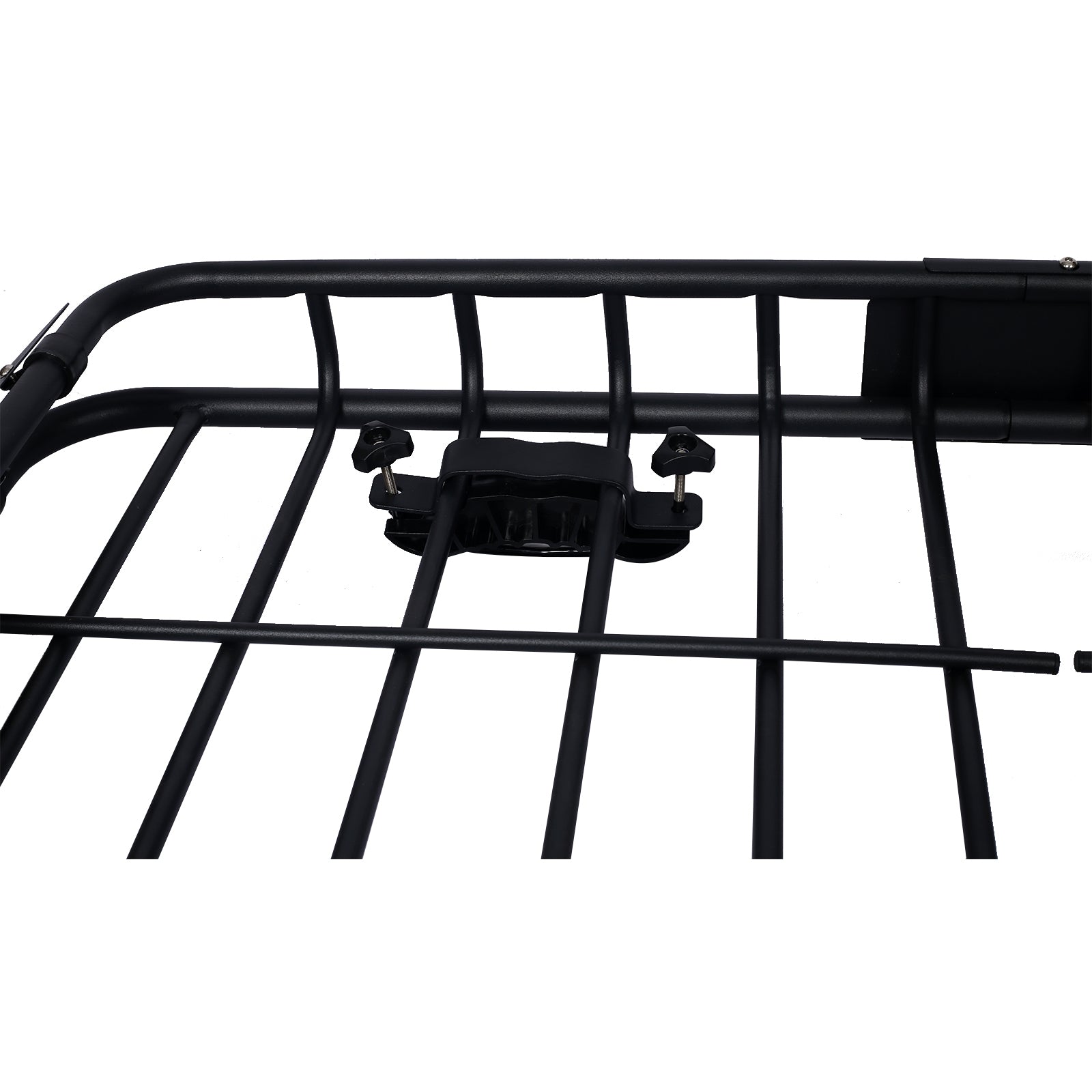 Rooftop Cargo Carrier Basket Motoring Roof Rack,Top Mount Roof Rack 42" black steel