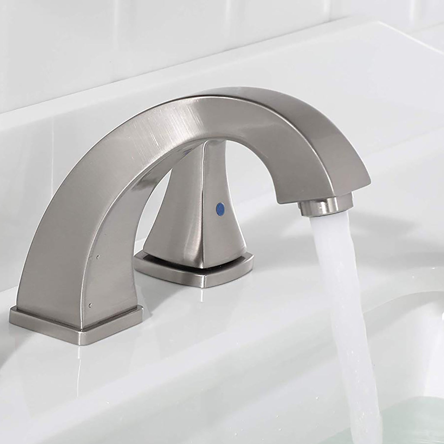 Widespread 2 Handles Bathroom Faucet with Pop Up Sink Drain