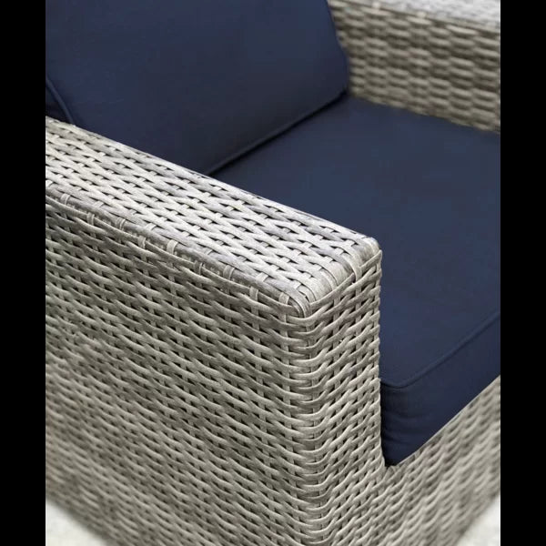 Wicker club chair sunbrella GREY