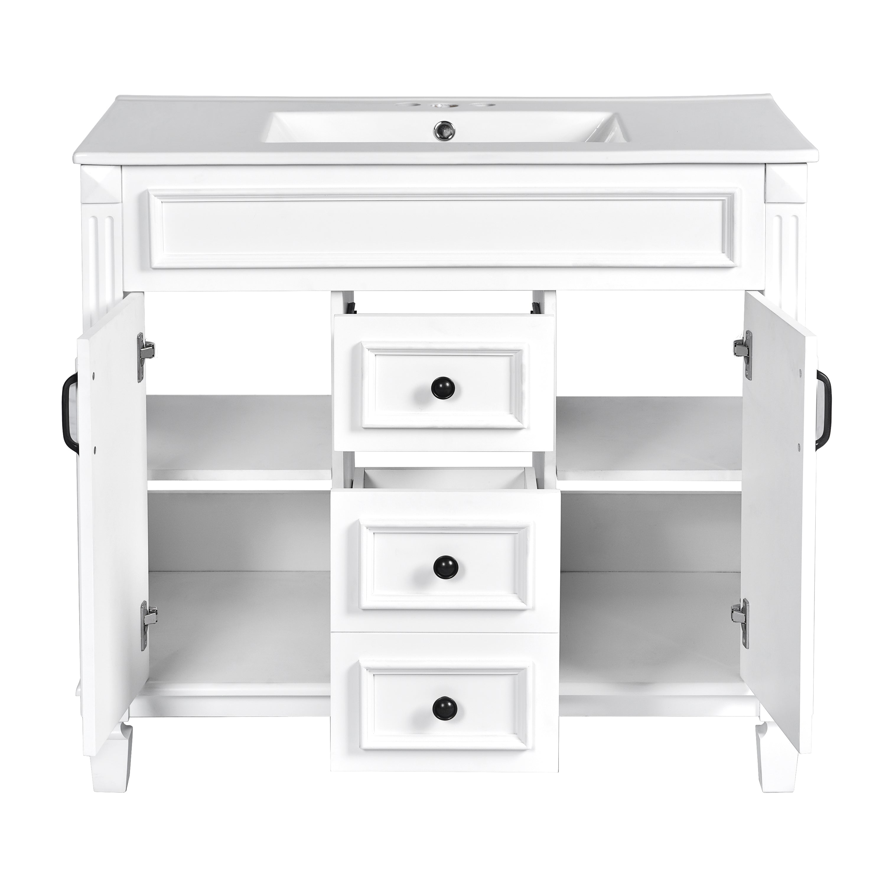 36 in. Modern Single-Sink Bathroom Vanity with Top Sink — supplier product image 7