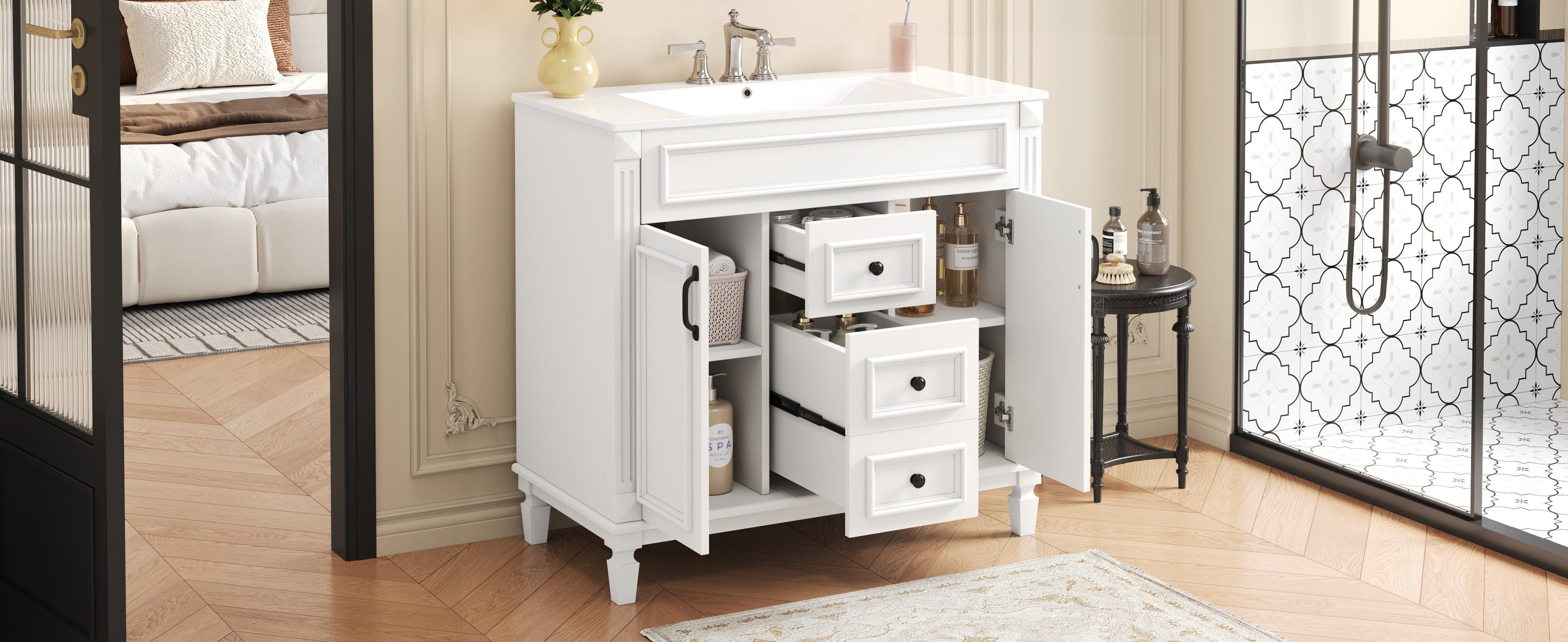 36 in. Modern Single-Sink Bathroom Vanity with Top Sink — supplier product image 18