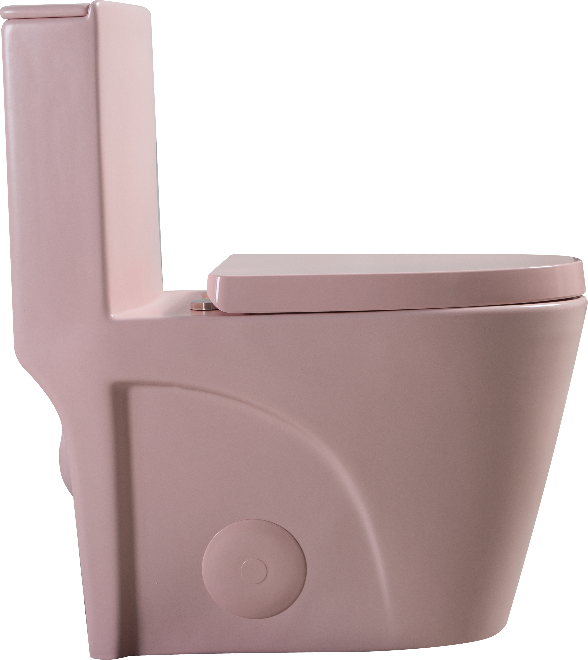 1.1/1.60 GPF Dual-Flush One Piece Toilet, Water-Saving Elongated Comfort Height Floor Mounted, Soft Close 1000 Gram Map Flushing Score Toilet, Rose 23T01-RS