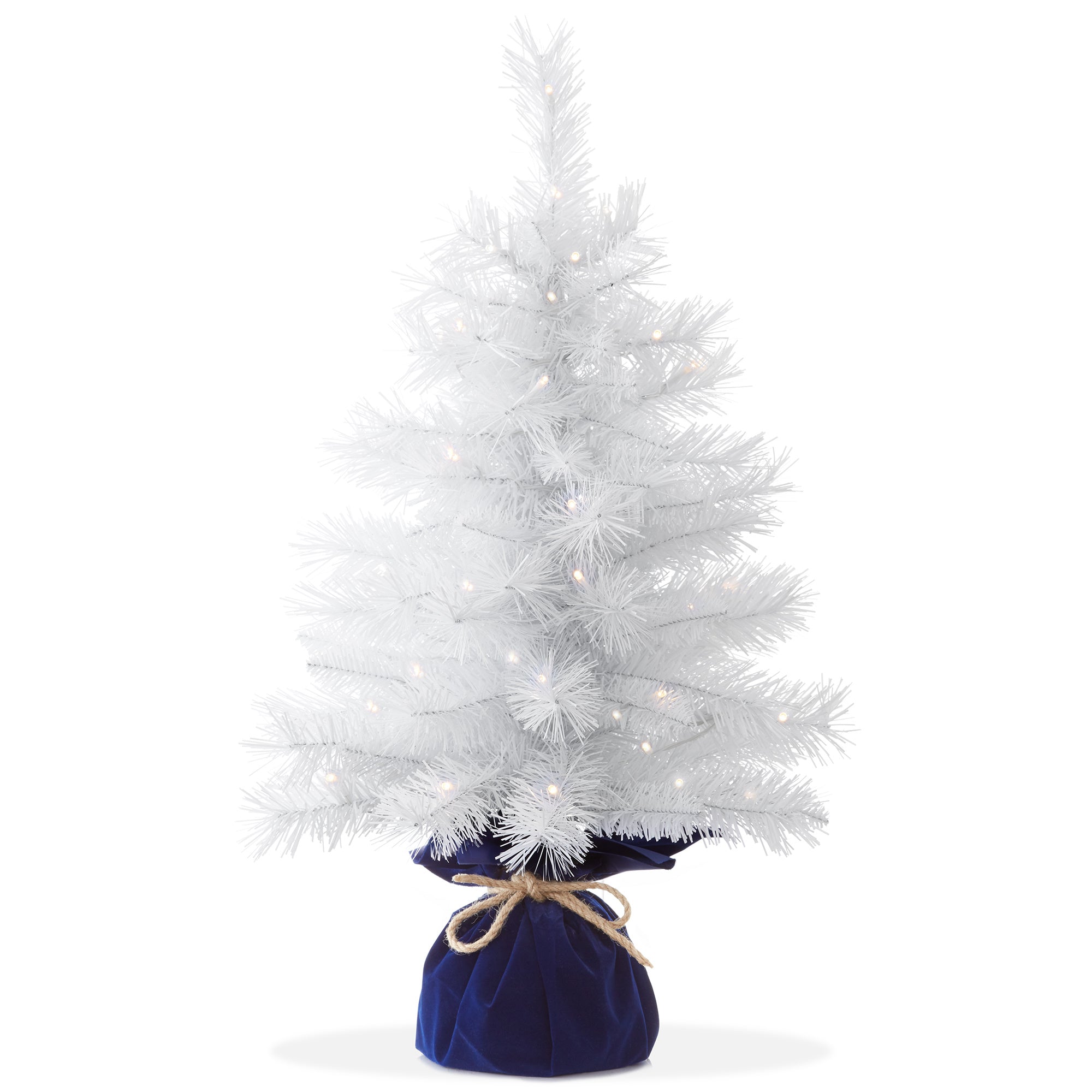 Christmas Tree 2FT Pre-Lit with Lights Artificial Mini Tabletop