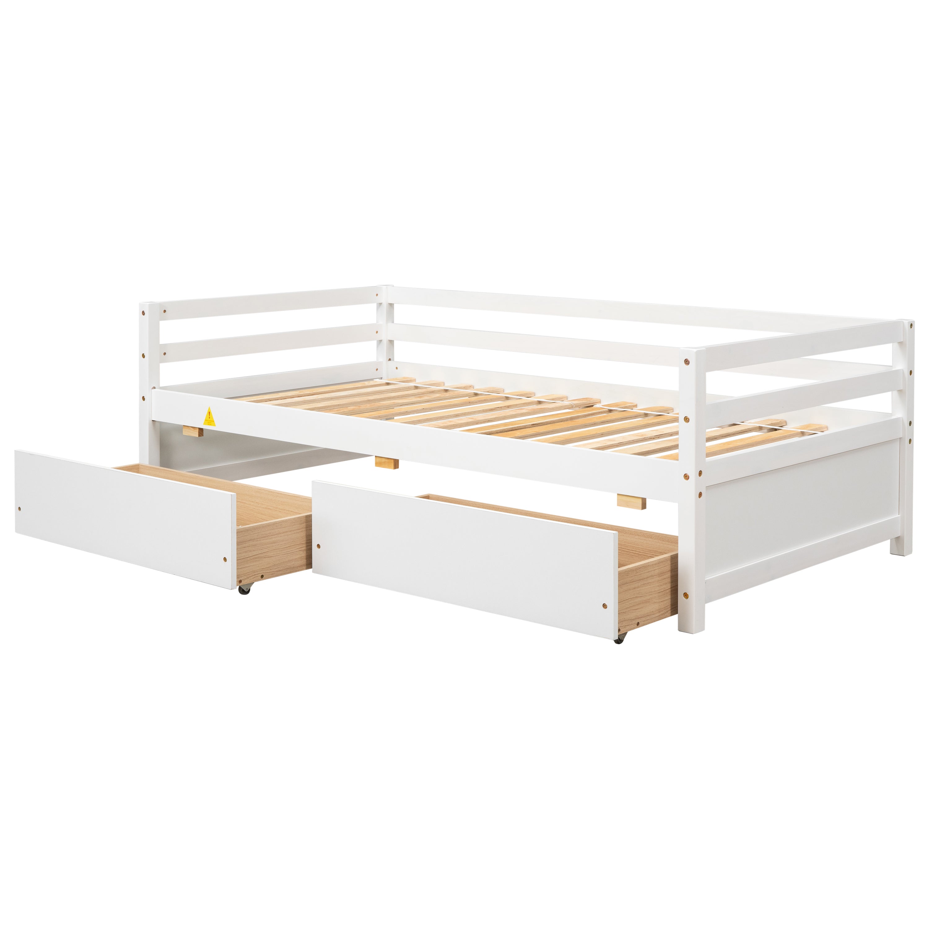 Daybed with two Storage Drawers ,White(New SKU:W504P148589)