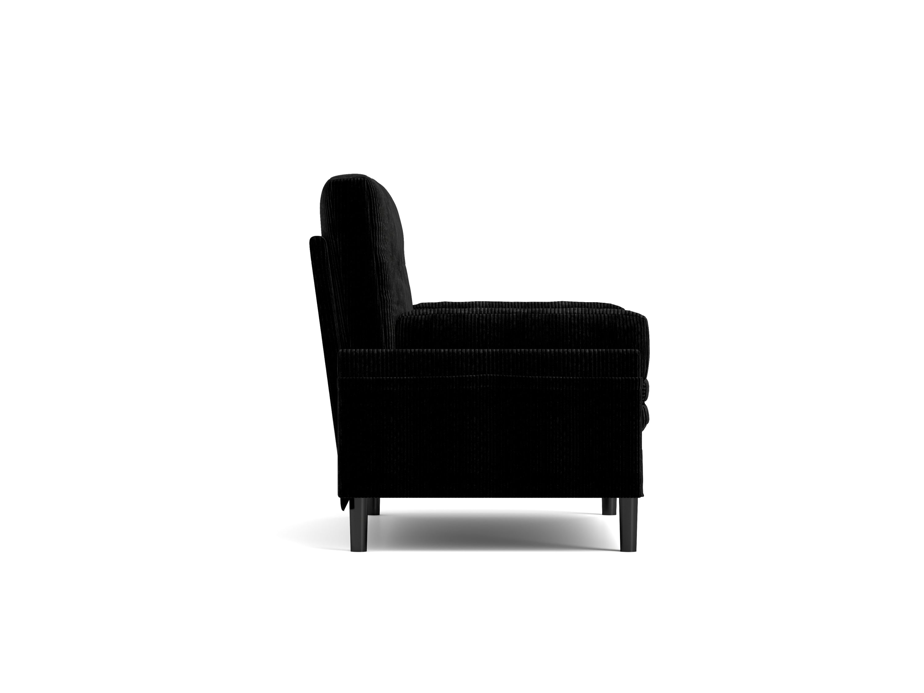 Black 2 seater sofa sleeper with recline fuction