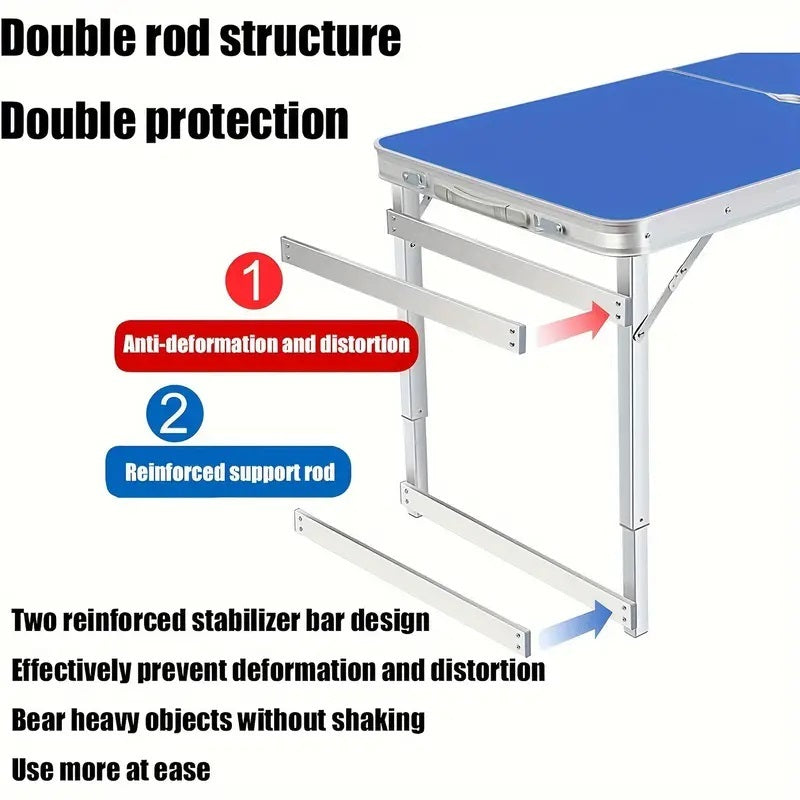 Outdoor portable folding table large