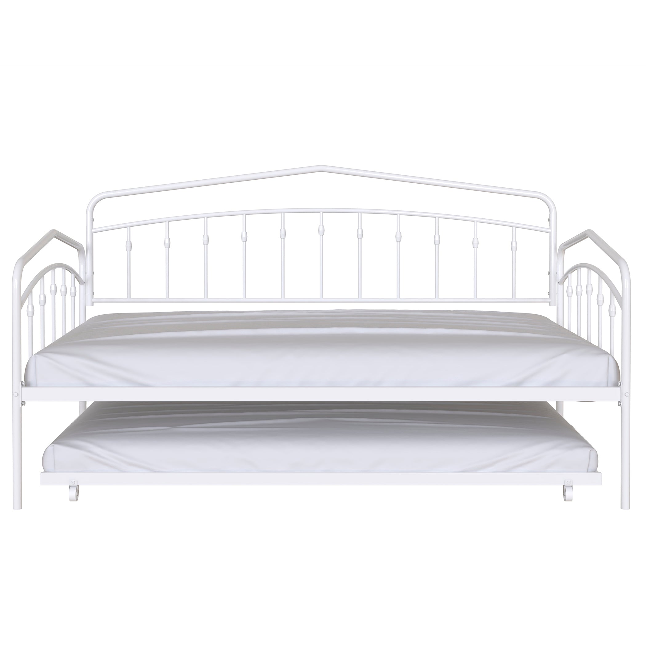 Fox Twin Daybed with Twin Trundle, White