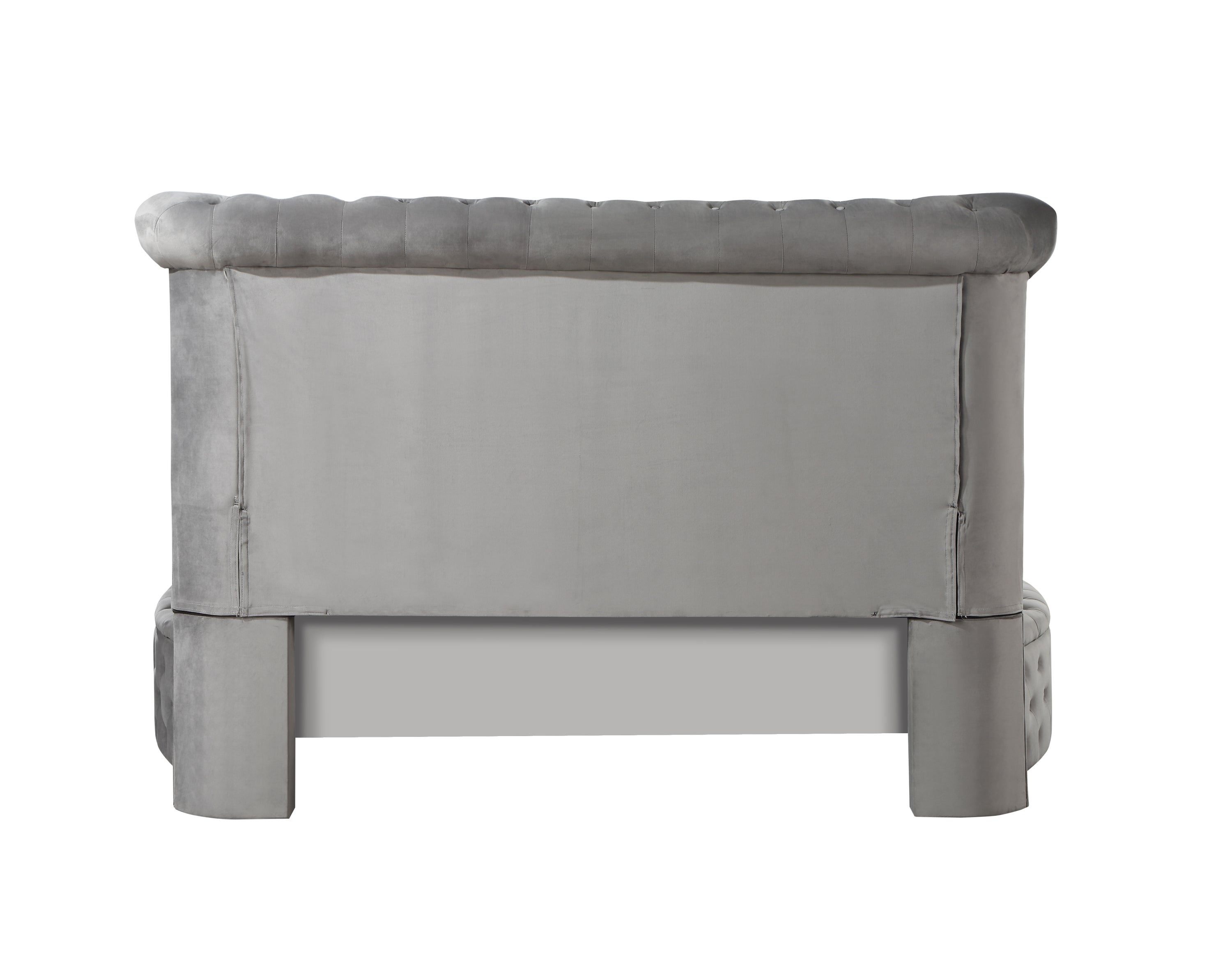 ACME Gaiva Queen Bed w/Storage, Gray Velvet BD00967Q