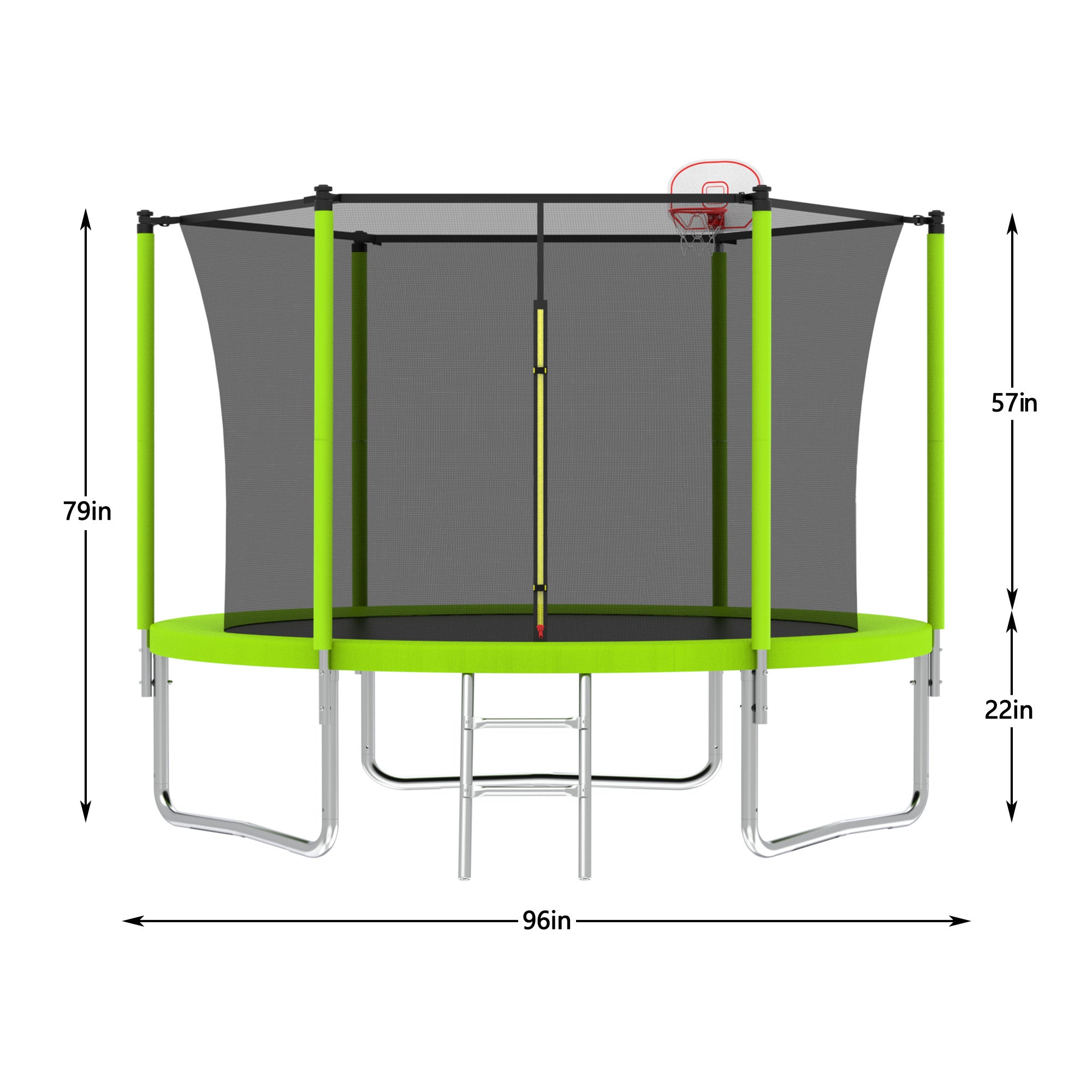 8FT TRAMPOLINE Green