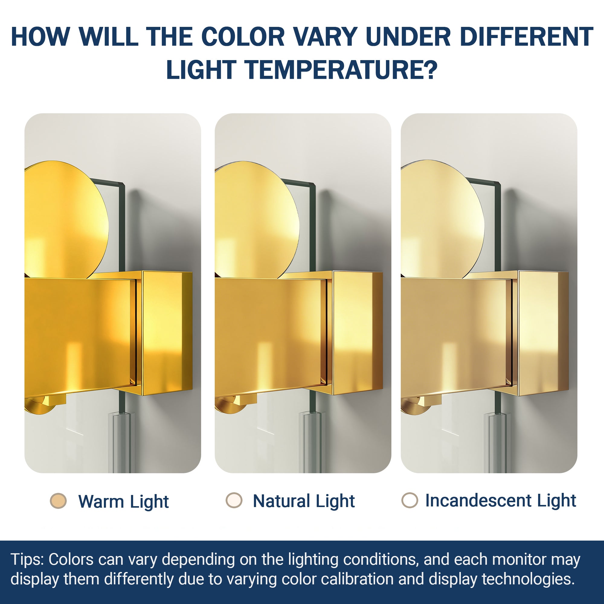 Frameless sliding shower door 56 to 60 inch gold finish angled view