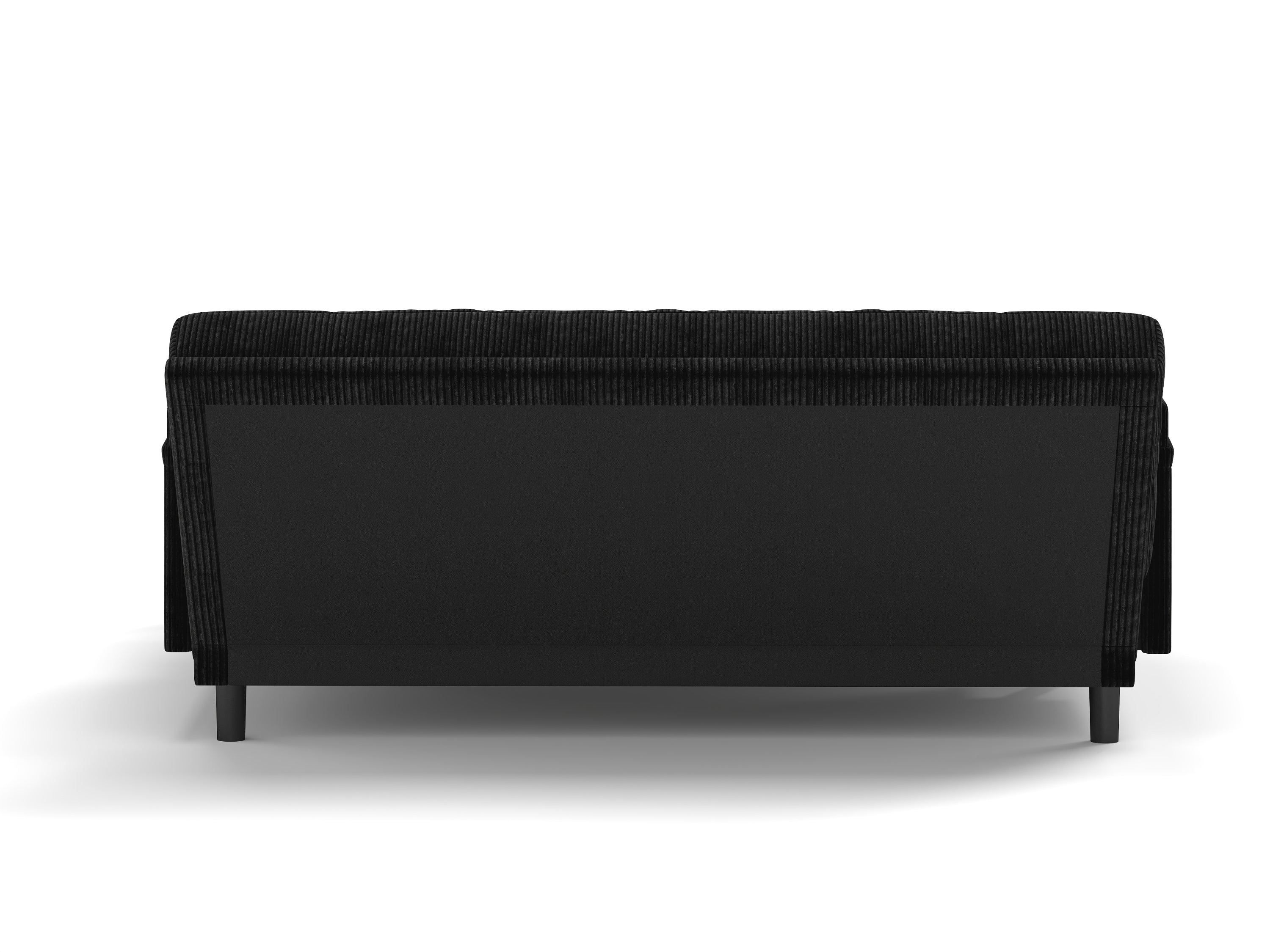 Black 2 seater sofa sleeper with recline fuction