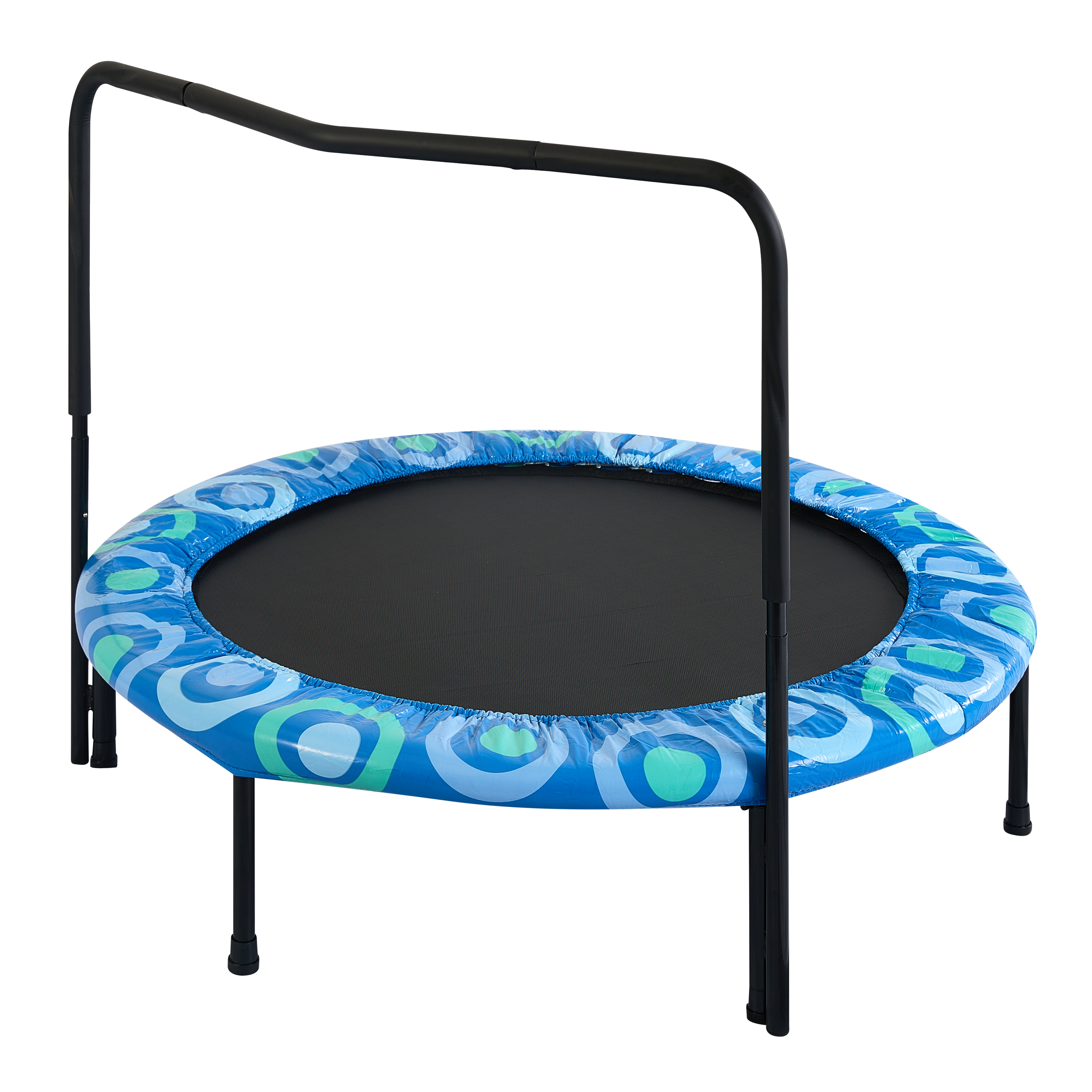 XTP002 Assembled children's trampoline happy expression outdoor and indoor  for kids age 3 - 7