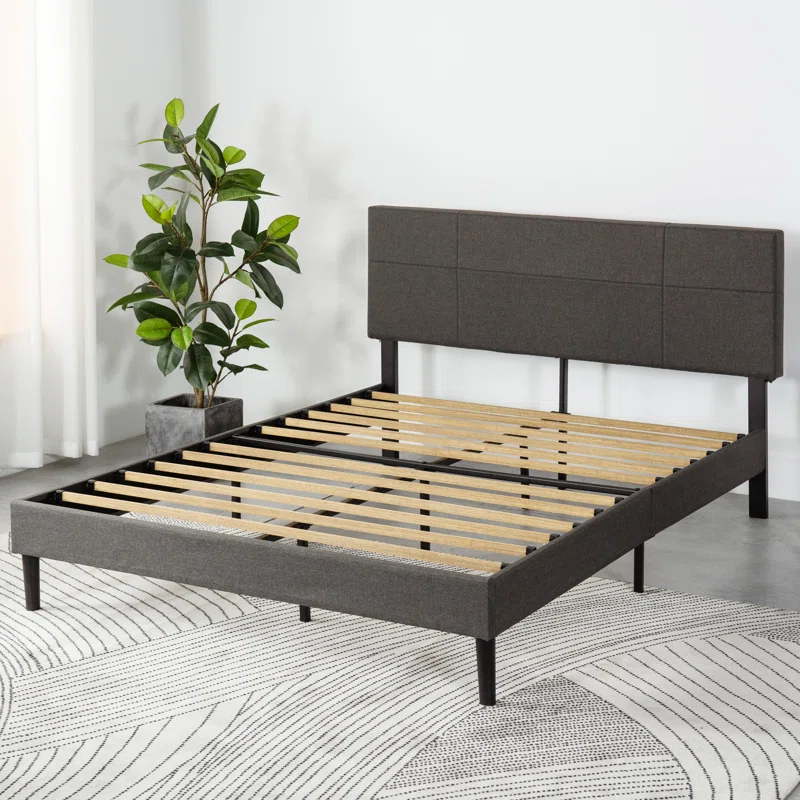 Denna UPH STD Bed Dark Grey QUEEN