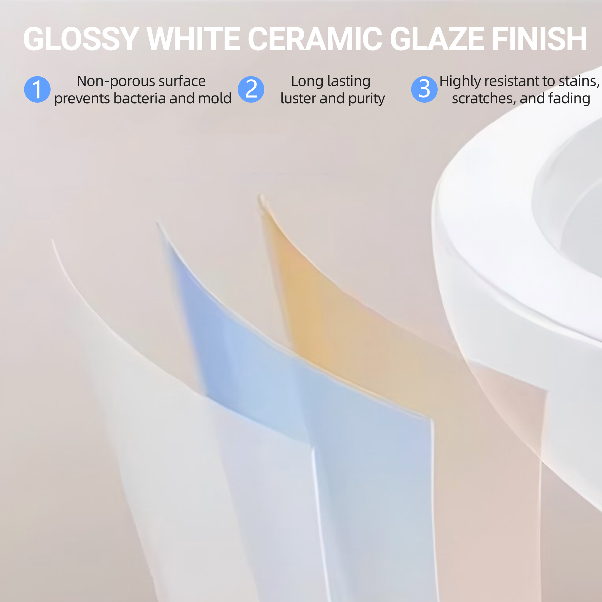 1.28 GPF Single-flush One Piece Toilet, Water-Saving Elongated Comfort Height Floor Mounted, Soft Closing Seat, 1000 Gram Map Flushing Score Toilet, Gloss White 23T03-GW