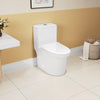 1.1/1.6 GPF Elongated Comfort Height Super Quite Flushing Floor Mounted One-Piece Toilet, CUPC Certified, WaterSense Cetified, Ceramic, White Color, Soft Close Seat