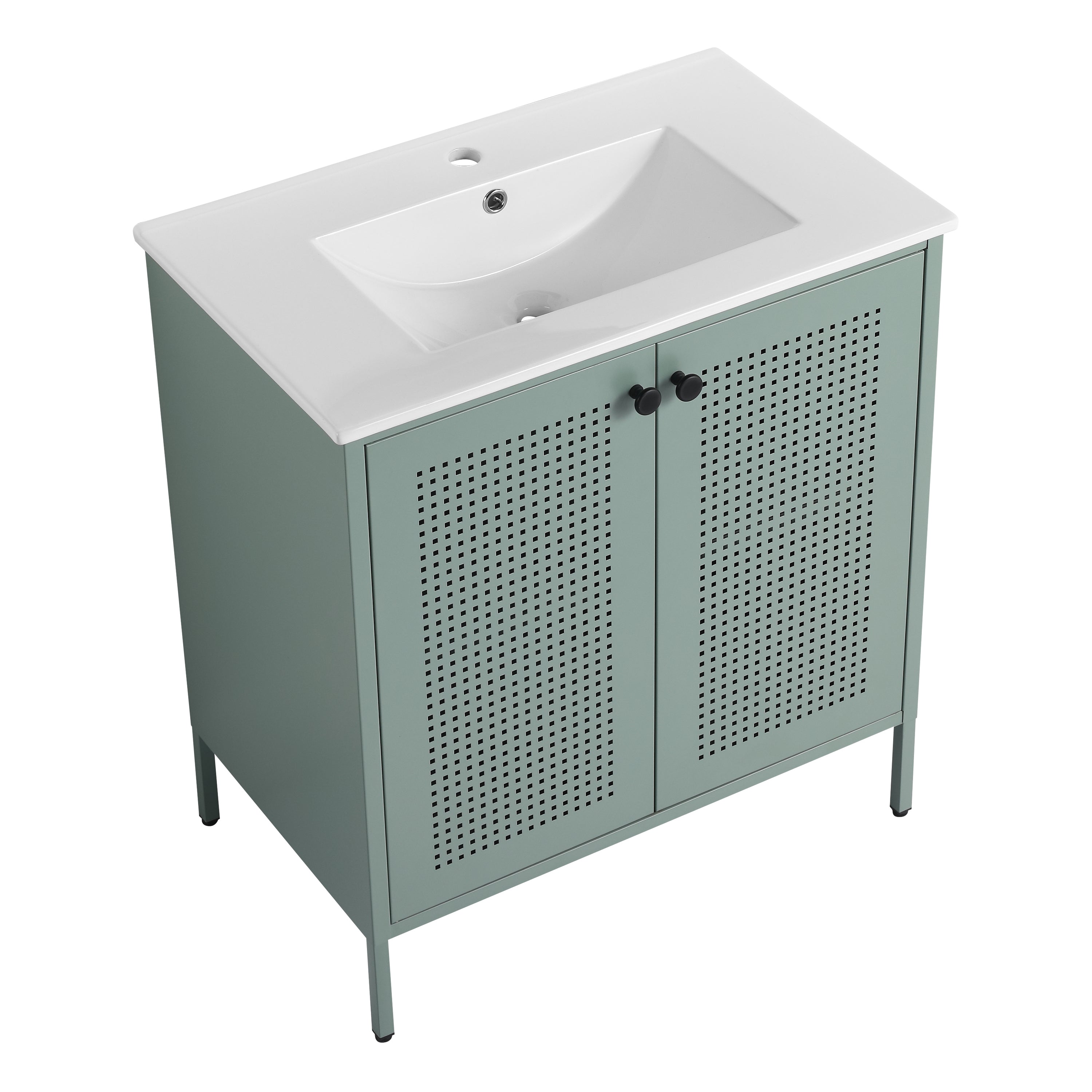 30 Inch Freestanding Bathroom Vanity With Ceramic SInk