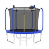 8FT Trampoline with Basketball Hoop,  ASTM Approved Reinforced Type Outdoor Trampoline with Enclosure Net