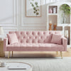 PINK Convertible Folding Futon Sofa Bed , Sleeper Sofa Couch for Compact Living Space.