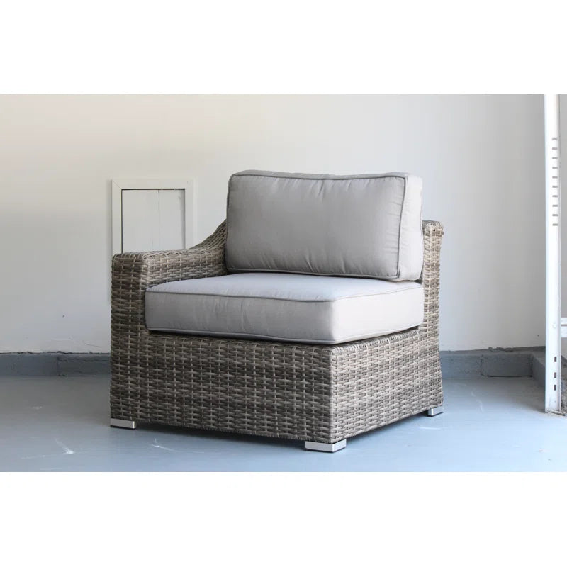 Chic Fully Assembled 66" Wide Outdoor Wicker Loveseat with Plush Cushions – Ideal for Stylish Outdoor Relaxation