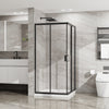 36 x 36 x 72 in Corner Sliding Shower Enclosure - 36 x 36 x 72 in / Matte Black view 1